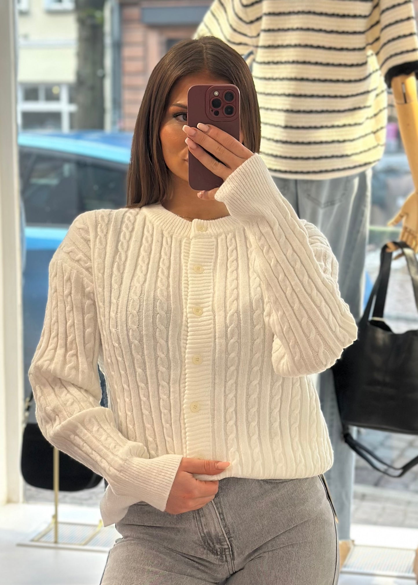 Cardigan „Jasmine“ weiß