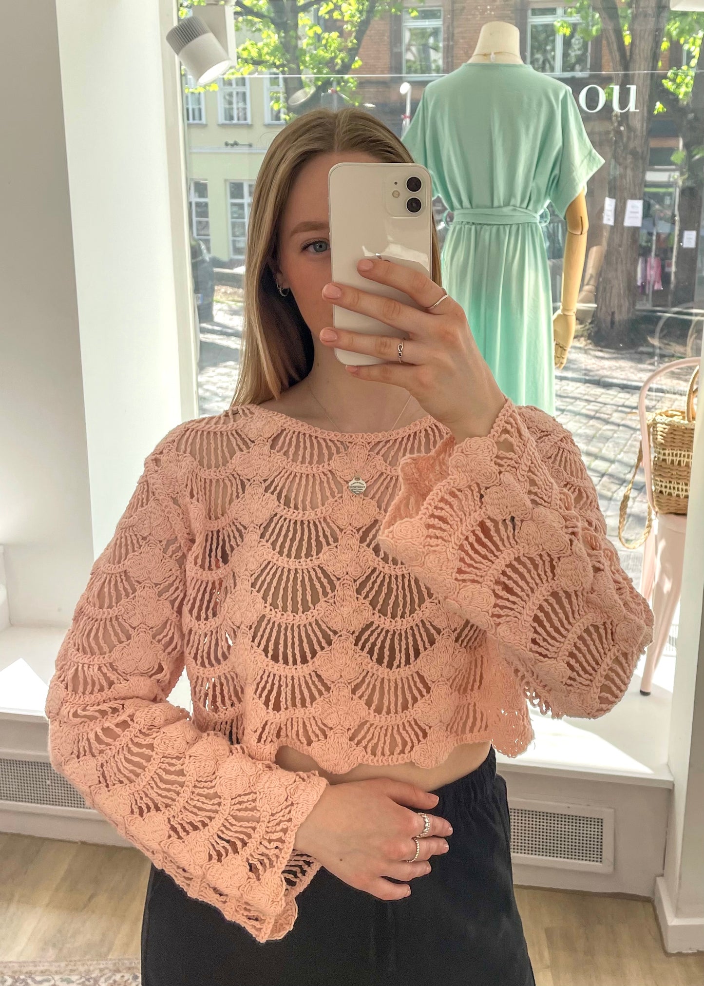 Häkeltop „Leana“ rosé