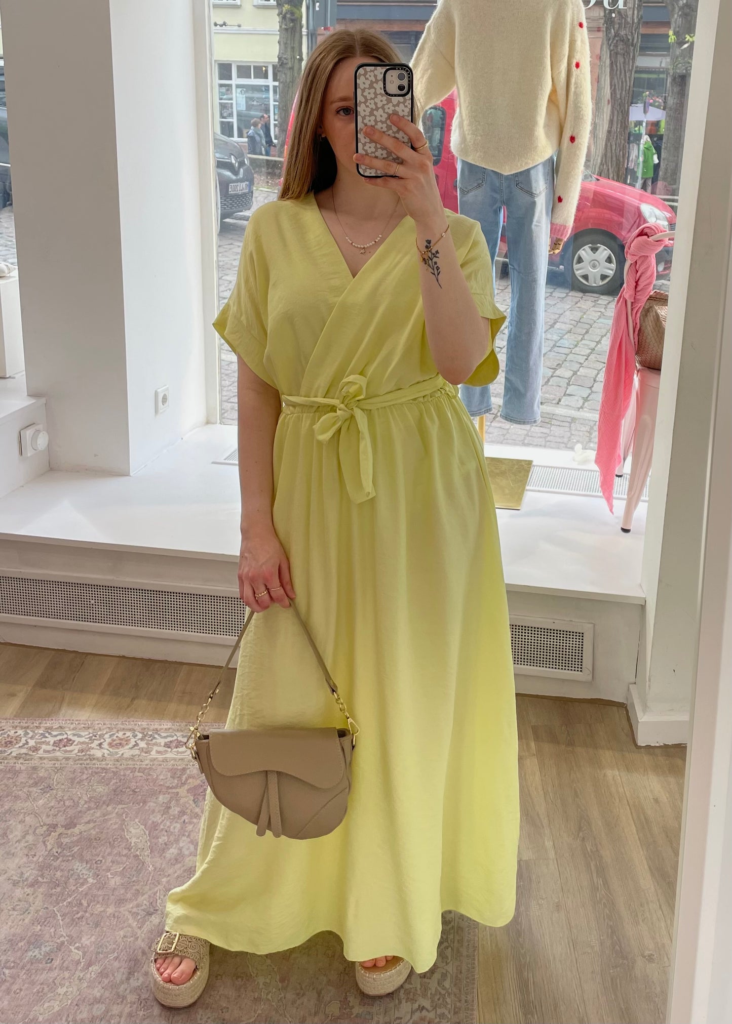 Maxikleid „Cleo“ butteryellow