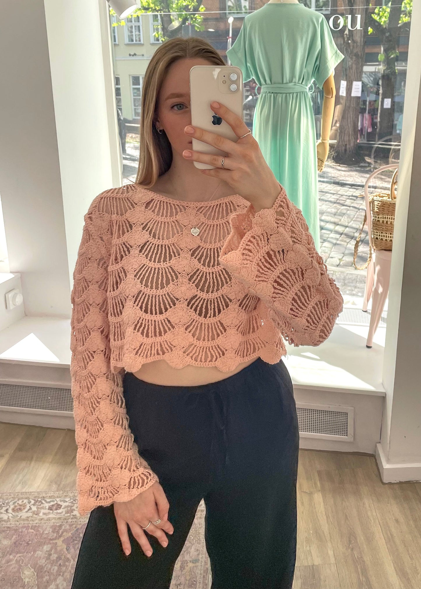 Häkeltop „Leana“ rosé