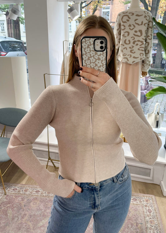 Croptop mit Zipper