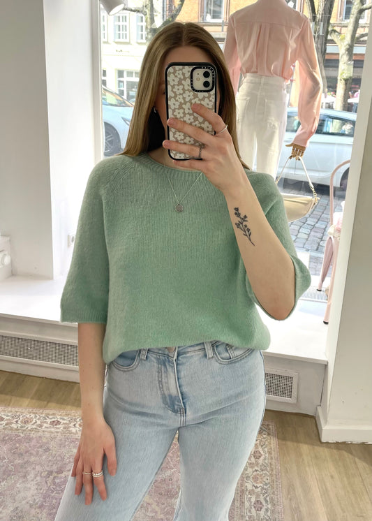 Strickshirt „Stella“ eukalyptusgrün