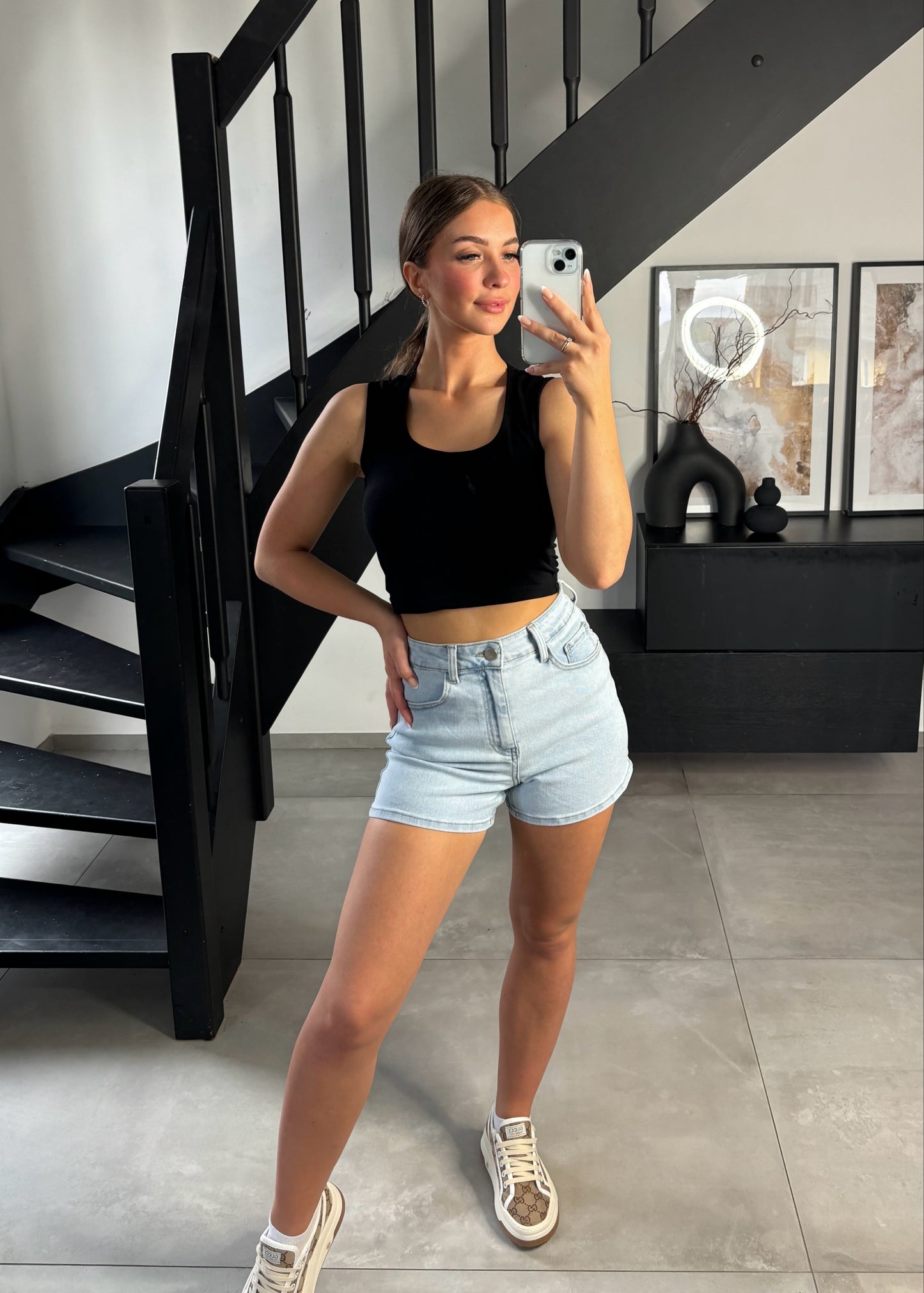 Kurze Jeanshorts