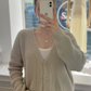 Basic Cardigan greige
