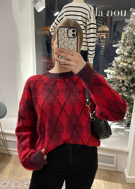 Norweger Pullover rot