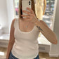 Geripptes Basictop weiß