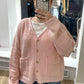 Bouclé Cardigan rosa