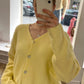 Cardigan „Kathy“ buttergelb