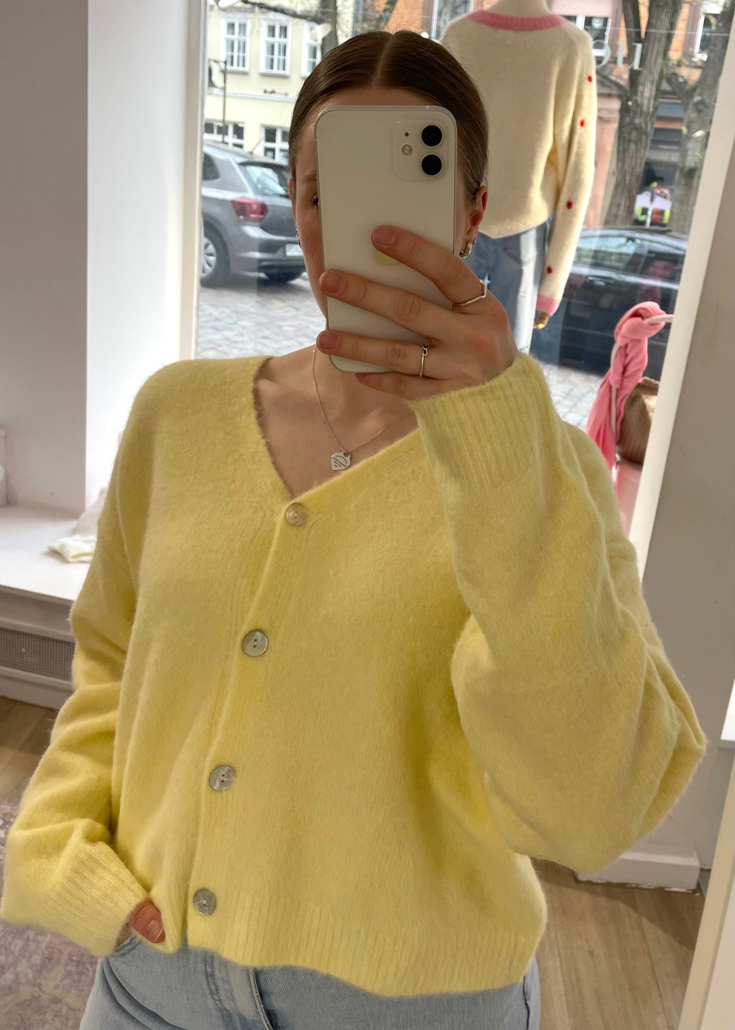 Cardigan „Kathy“ buttergelb