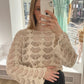 Häkeltop „Leana“ sand