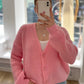 Basic Cardigan hellrosa
