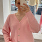 Cardigan „Kathy“ Hellrosa
