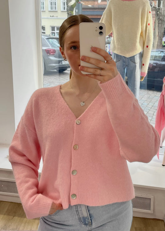 Cardigan „Kathy“ Hellrosa