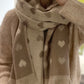 double faced Schal beige