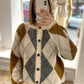 Cardigan Rautenmuster