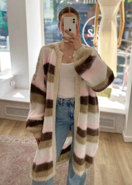 Langer Cardigan gestreift