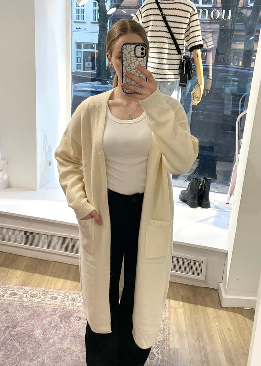 Langer Cardigan creme