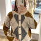 Cardigan Rautenmuster